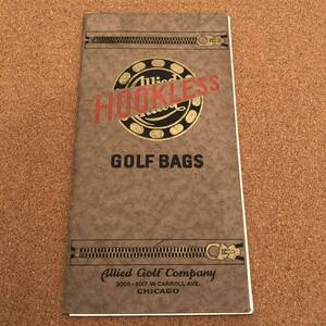 ビンテージ Allied Golf Co Hookless Bag フックレス ジッパー 冊子 カタログ