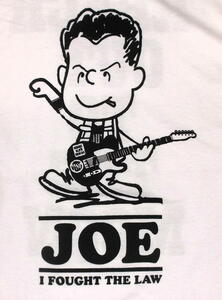 ★ピーナッツ パロディ Tシャツ ジョー ストラマー Joe Strummer 白 - M 新品 punk パンク ロック バンド スヌーピー