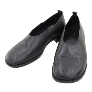 超美品 THE ROW ザ ロウ 2021年商品 monceau Loafer レザー ラウンドトゥ シューズ ローファー 41 25.5-26cm 定価160600円 メンズok 黒