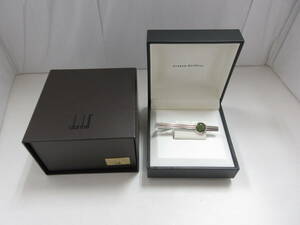 ☆dunhill タイピン ALFRED DUNHILL アルフレッド・ダンヒル シルバーカラー 元箱 中古☆