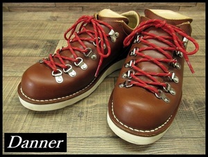 ◆ 美品 日本製 Danner ダナー D4007 MOUNTAIN RIDGE LOW マウンテンリッジ ロー 本革 レザー トレッキング シューズ ブーツ 茶 US8 26.0cm