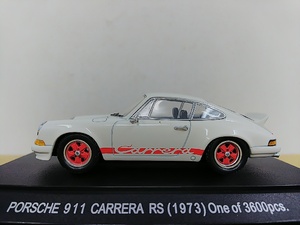 ■ EBBROエブロ 1/43 Porsche 911 Carrera RS 1973 ホワイト×レッド ポルシェ911カレラ モデルミニカー