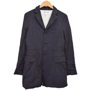 コムコム COMME des GARCONS COMME des GARCONS ポリ・コットン縮絨裁ち切りロングジャケット 2017AW 商品番号:8066000254715