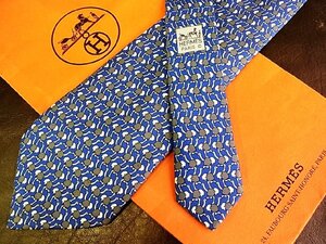 ★並品★4R01174【HERMES】エルメス「鳥 ダチョウ 柄」ネクタイ