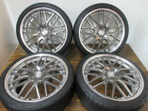 【送料無料・税込み】ワーク ランベックLM1 20in8.5J+53 5穴PCD114.3 NITTO 245/35R20 RC系オデッセイ エリシオン E52エルグランド他