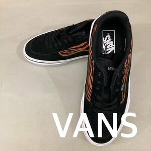 【新品未使用】バンズ VANS オールドスクール トラ 虎柄 アニマル柄 スウェード キャンバス 紐 靴 ローカット LOW 黒 ブラック 25.0cm ＠★