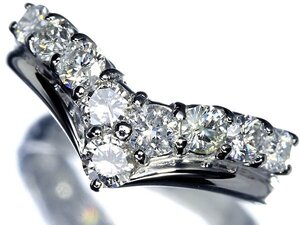 KL13846T【1円～】新品【RK宝石】《Diamond》 豪華絢爛!! 極上ダイヤモンド 総計1.00ct!! Pt900 高級リング ダイヤ