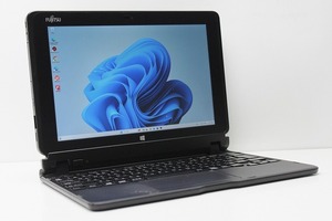 値下げ中 ノートパソコン 2in1PC Windows11 中古 WPS office搭載 富士通 Arrows Tab Q506 ATOM 8550 メモリ4GB eMMC64GB カメラ Bluetooth