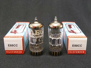 ♪♪Telefunken E88CC (6DJ8/ECC88) NIB品ペア #2542、テレフンケン♪♪