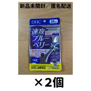 【２個セット】DHC 速攻ブルーベリー 20日分