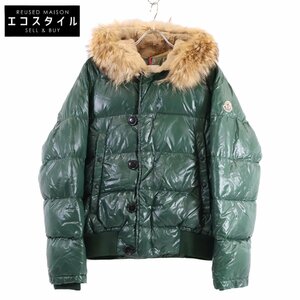 MONCLER モンクレール ブルガリ ダウンジャケット グリーン 1 ジャケット ナイロン メンズ 中古