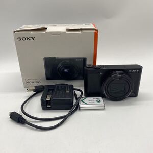 1円〜 11F SONY DSC-WX500 Cyber-shot ソニー コンパクトデジタルカメラ 動作未確認 サイバーショット デジカメ コンデジ ブラック 箱付き