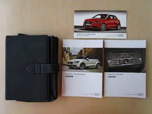 ★a4178★Audi　アウディ　A1/A1　Sportback　スポーツバック　説明書　2012年7月／MMI　説明書／クイックリファレンスガイド／ケース ★