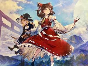 【非売品 B2ポスターのみ】《1点物》東方シンセカイ【未使用品 告知 販促】東方Project 博麗霊夢 霧雨魔理沙