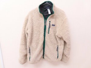 ★★ 中古品 patagonia パタゴニア フリースジャケット 表記サイズM ベージュ×グリーン系 ヴィンテージ