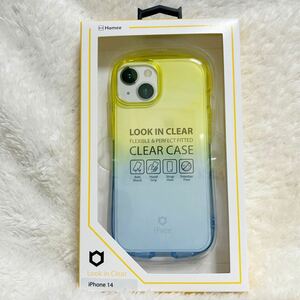 新品 iFace iPhone14 ケース LOOK IN CLEAR レモン サファイア iPhone Hamee アイフェス