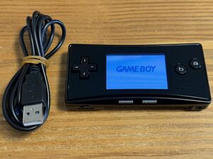 【送料無料：美品】ゲームボーイミクロ 本体 ブラック 黒 GameBoy micro