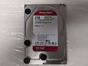 WESTERN DIGITAL Red WD20EFRX NX HA500 2TB 3.5インチ SATA HDD WD ウェスタンデジタル レッド NASware3.0【中古】