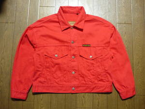 WHEIR BOBSON　ボブソン　BIG DETAIL JACKET　デニムジャケット　レッド　ビッグシルエット　井野將之　サイズM