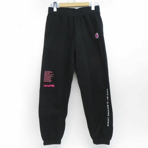 136 AAPE BY A BATHING APE エーエイプバイアベイシングエイプ プリント スウェットパンツ AAPPTW6749XXG サイズXXS ※中古