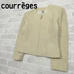 courreges　クレージュ　ノーカラージャケット　9AR