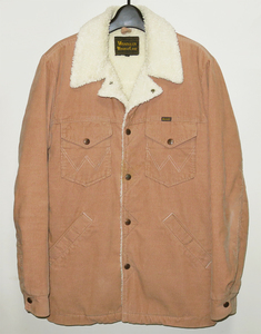 ラングラー WT0001 ボアランチコート L 汚れ有り コーデュロイ ピンクベージュ wrangler WRANGE COAT