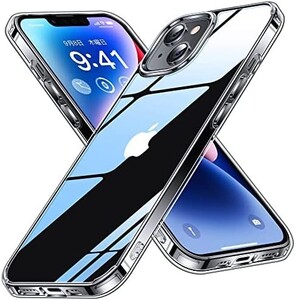 【透明感保つ・黄変防止】CASEKOO iPhone14 / 13 用 ケース クリア 耐衝撃 米軍MIL規格 耐久性 SGS認証