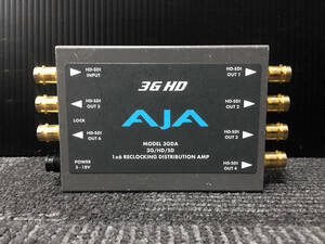 1円スタート ★ AJA Video Systems・3GDA・SDI 1入力６出力：分配器「3G/HD/1080p 対応」★ 中古・動作確認済みOK! ラスト売り切れ！３