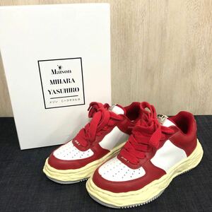 箱付き★【Maison MIHARA YASUHIRO】メゾン ミハラヤスヒロ★ローカットスニーカー サイズ41 レッドA09FW730 10