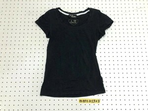 CECIL McBEE セシルマクビー えり広 スリムTシャツ 黒 F