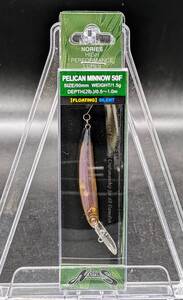 　送料込みノリーズ 　ペリカンミノー50F　クリアブラウンKT　NORIES PELICAN MINNOW 50F 　エリア　トラウト