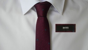 未使用に近い【HUGO BOSS ヒューゴボス】USED ブランドネクタイ/m15-G3-11-15