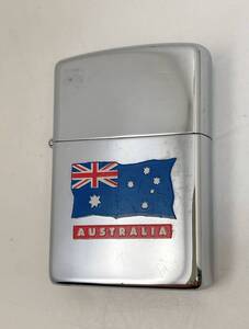 【ZIPPO ジッポライター AUSTRALIA オーストラリア国旗】鏡面 箱無し 1993年製/喫煙 煙草 タバコ/A71-260