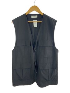 marka◆SAFARI VEST/ベスト/2/ウール/BLK/無地/M23B-01BL01A