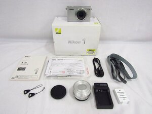 Nikon ニコン 1 J4 シルバー 1 NIKKOR 10-30 F3.5-5.6 簡易動作OK 中古品 ★5986