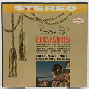 ◇CURTAIN UP! / SOUSA FAVORITES / FREDERICK FENNELL ◇ MERCURY 米 深溝