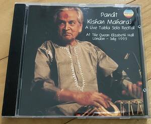 中古CD　Pandit Kishan Maharaj A Live Tabla Solo Recital キシャン・マハラジ タブラ タブラソロ インド古典音楽 サーランギ　ラーガ