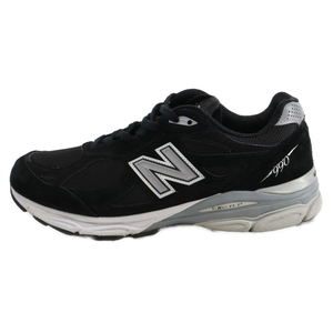 New Balance ニューバランス M990BS3 スウェード切り替え ローカットスニーカー ブラック US9.5/27.5cm