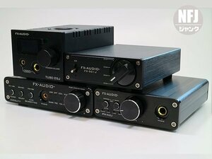 NFJ★ FX-AUDIO- TUBE-05J & D302J++ & PH-A2J & FX-501J ブラック【ジャンク】4台セット