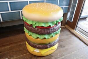 新品　ハンバーガー　チェア　STOOL 椅子　レジン製　HAMBURGER インテリア　店舗ディスプレイ　カフェ　バー