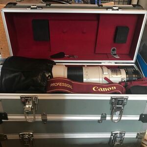 キヤノン New FD 500mm 1：4.5 L 望遠レンズ プロスト キャリーケース 鍵 レンズカバー 付属 中古 Canon F-1