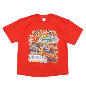 古着 プリントTシャツ コカコーラ レーシング レッド サイズ表記：XL　gd80139