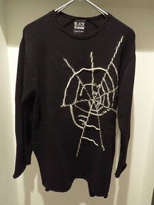 国内正規店購入 未使用 新品 YOHJI YAMAMOTO BLACK Scandal Spiderweb Knit ヨウジ ヤマモト ブラック スキャンダル スパイダー ニット