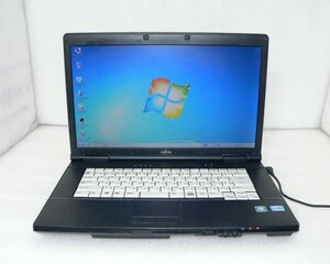 Windows7 Pro 32bit 富士通 LIFEBOOK A572/E (FMVNA7HE) Core i5-3320M 2.6GHz メモリ 4GB HDD 320GB(SATA) DVD-ROM