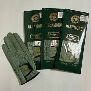 GLENMORG GOLF GLOVE グレンモーグ ゴルフ グローブ 左手 23㎝ グリーン系 GM-1001 4点まとめて 3点未開封 現状品