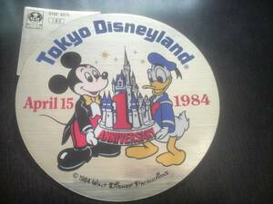 貴重品１９８４年東京ディズニーランド一周年記念ステッカー