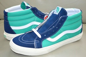 新品未使用 VANS バンズ SK8-Mid Reissue スケートミッド　リイシュー オールドスクール VN0A391FTET グリーン ブルー US9 27センチ