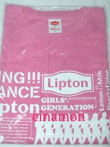 Lipton×少女時代 Ｔシャツ Lサイズ ピンク 懸賞当選品/リプトン