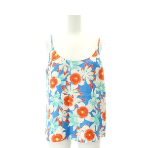 バナナタイム BANANATIME LAppartement取扱CAMISOLE TROPICAL WONDER BLUEキャミソール シルク S マルチカラー