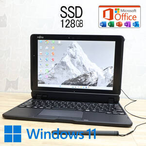 ★防水★超美品 SSD128GB★Q509/VE Webカメラ TypeC 高解像度 Celeron N4000 Win11 MS Office 中古品 ノートパソコン★P82041